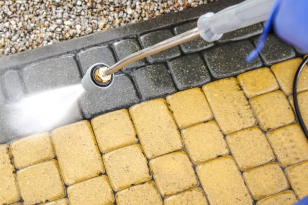 Expert driveway cleaning in Addlestone by Surrey Pressure Clean, pressure washing surrey